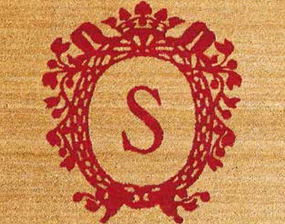 Logo auf Fussmatte Kokos