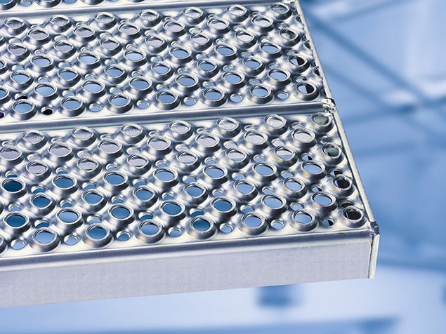 Sicherheitsrost Lochung